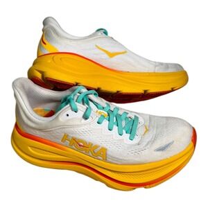 Hoka One One Women's Bondi 9 Frost Sunflower Running Shoes Sneakers 9.5B